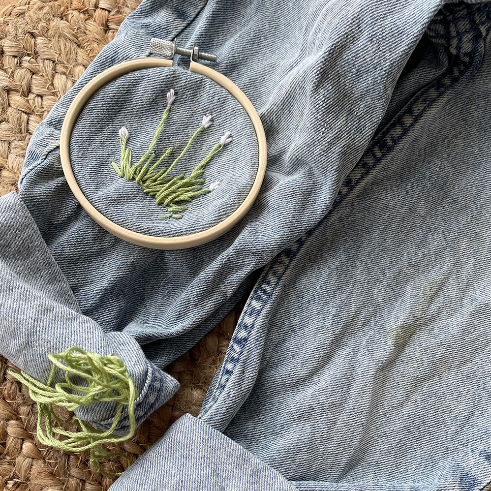 broderi på børnejeans