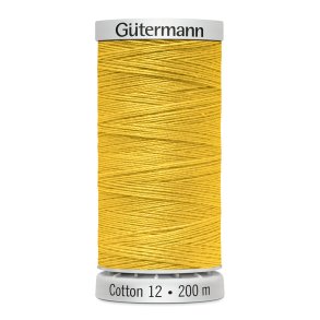Gtermann - Quiltetrd - Sulky Cotton 12 - 200 m - Gul 1124