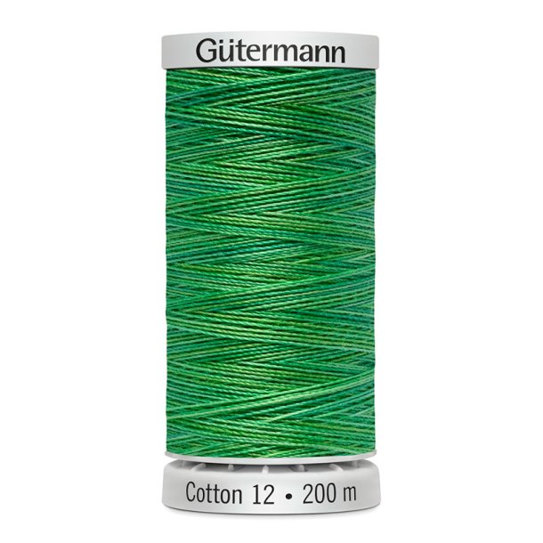 Gtermann - Quiltetrd - Sulky Cotton 12 - 200 m - Multifarvet Grn 4018