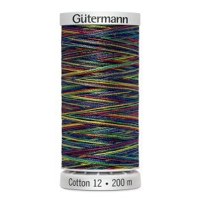 Gtermann - Quiltetrd - Sulky Cotton 12 - 200 m - Multifarvet 4106
