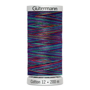 Gtermann - Quiltetrd - Sulky Cotton 12 - 200 m - Multifarvet 4109