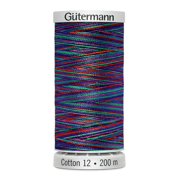 Gtermann - Quiltetrd - Sulky Cotton 12 - 200 m - Multifarvet 4109