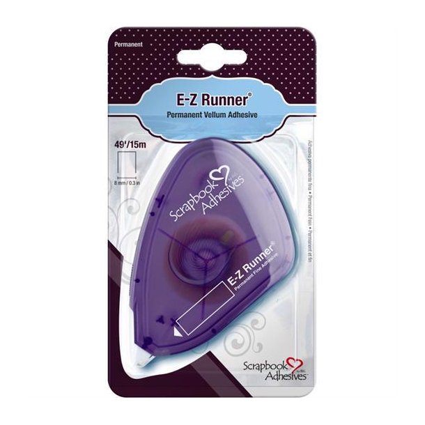 Scrapbook Adhesives - E-Z Runner Dispenser - Permanent Vellum - 01643