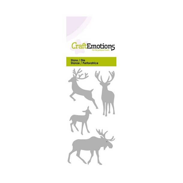 CraftEmotions - Die -Moose & Deer / Elg & Rådyr
