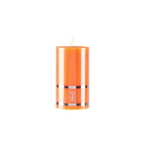 Bloklys - Rustik - Orange - 7 x 8,5 cm