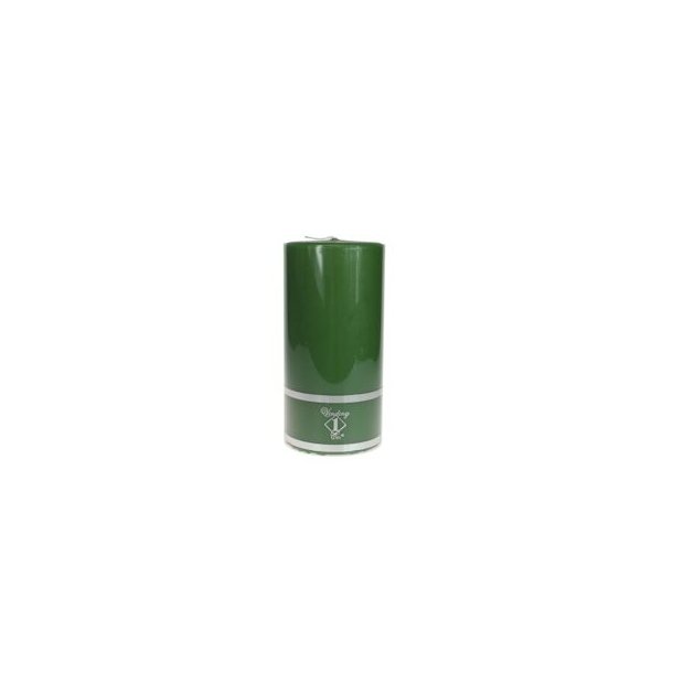 Bloklys - Rustik - Mørk grøn - 7 x 12,5 cm