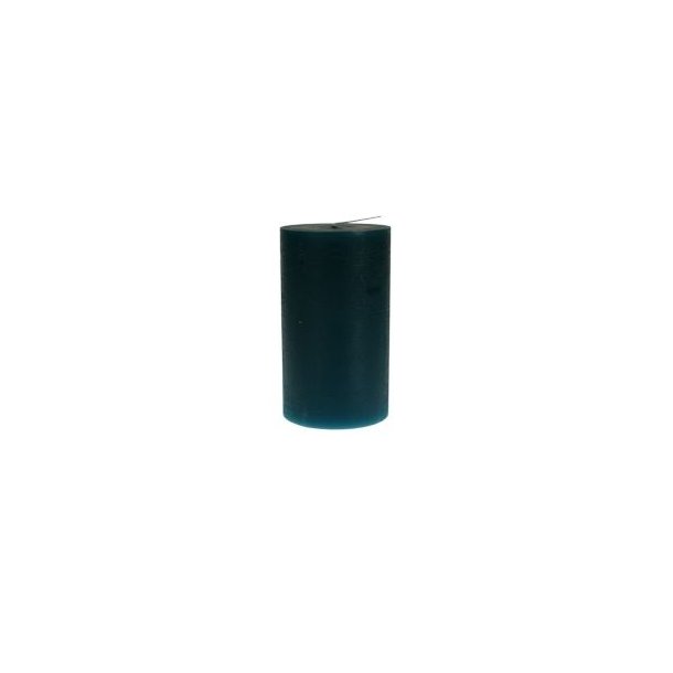 Bloklys - Rustik - Petrol - 7 x 12,5 cm