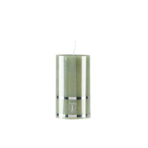 Bloklys - Rustik - Stvet Oliven - 7 x 8,5  cm