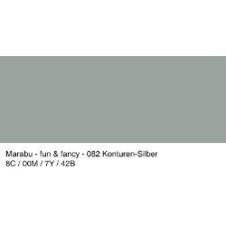 Marabu - Vindues Maling - Kontur Slv - 80ml