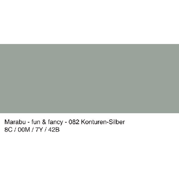 Marabu - Vindues Maling - Kontur Slv - 80ml