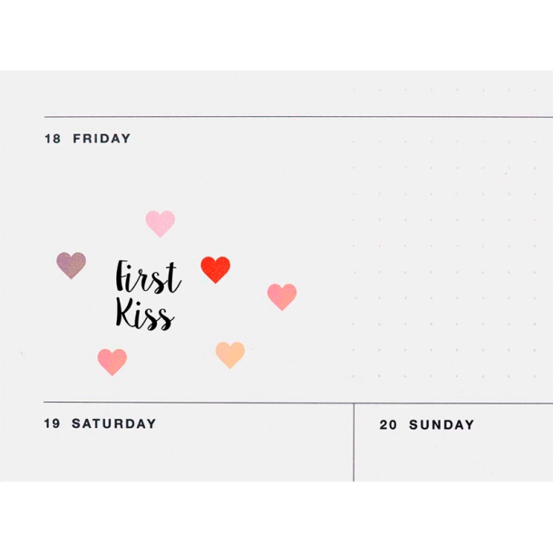 Paper Poetry - Gel klistermrker - Glitter hjerter