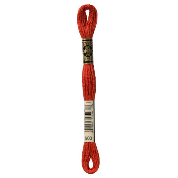 DMC Broderigarn - Nr 900 - Orange - 8 m.