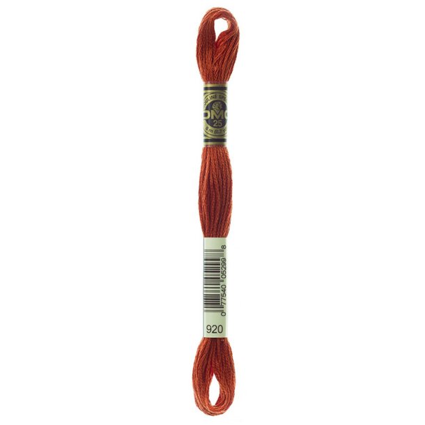 DMC Broderigarn - Nr 920 - Rustrd - 8 m.