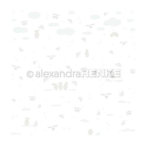 Alexandra Renke - Karton - Rabbits with umbrellas - 102628