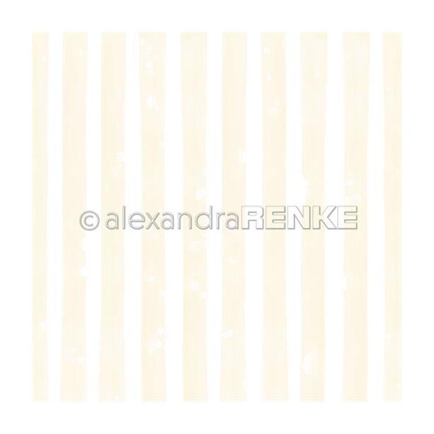 Alexandra Renke - Karton - Wide stripes lemon yellow - Brede striber gul - 102645