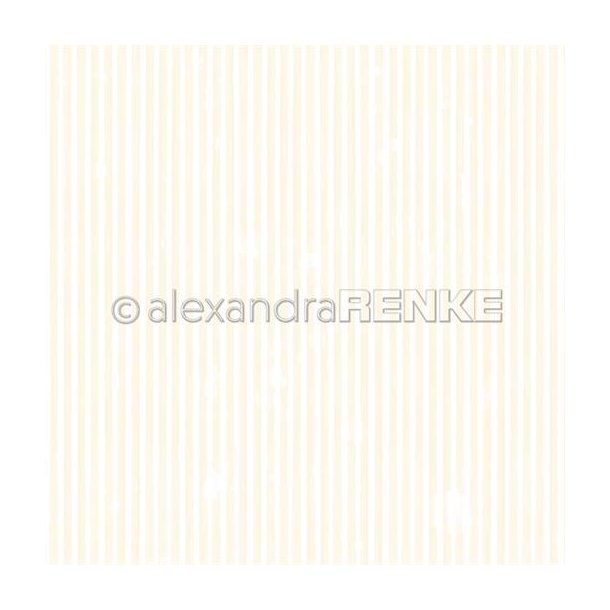 Alexandra Renke - Karton - Narrow stripes lemon yellow - Tynde striber gul - 102646