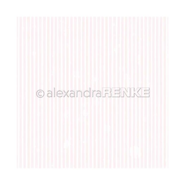 Alexandra Renke - Karton - Narrow stripes Peony - Tynde striber lyserd