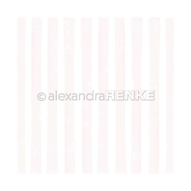 Alexandra Renke - Karton - Wide stripes Peony - Brede striber lyserd