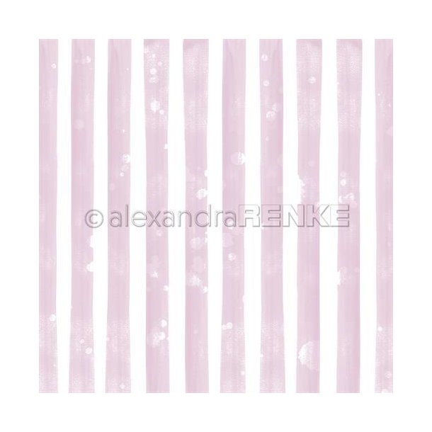 Alexandra Renke - Karton - Wide stripes Vintage Lilac - Brede striber lilla  - 102725