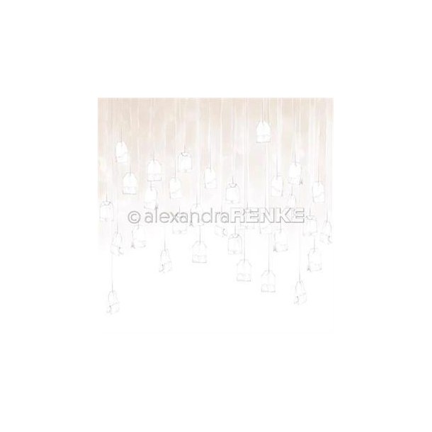 Alexandra Renke - Karton - Teaworld - Hanging teabags on gold-beige