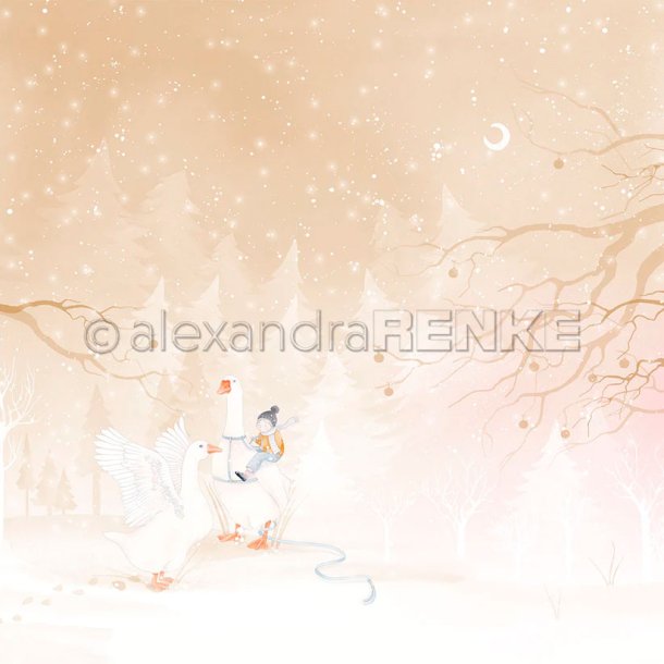 Alexandra Renke - Karton - Vinter Svaner