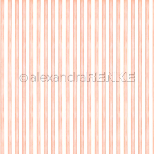 Alexandra Renke - Karton - Akvarel Striber - Orange