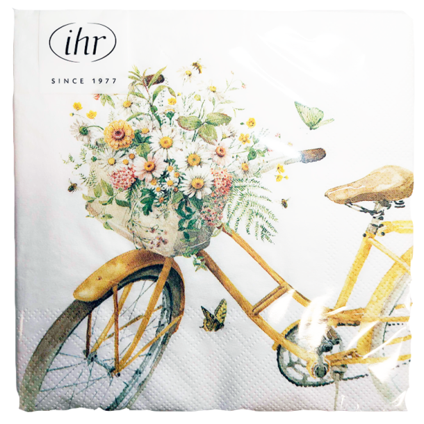 IHR - Frokostservietter - Flower Bike