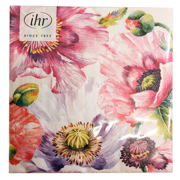 IHR - Frokostservietter - Graceful Poppy Cream