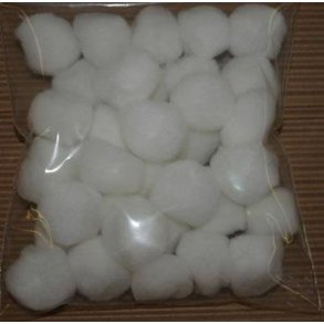 Pomponer - 10mm - Hvid - 100 Stk. - 11016