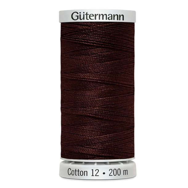 Gtermann - Quiltetrd - Cotton 12 - 200 m - Brun 1130