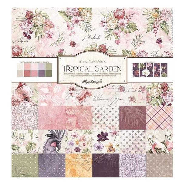 Maja Design - Paper Pad / Blok - Tropical Garden - 12x12 - Collection Pack - 1164