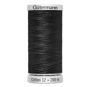 G�termann - Quiltetr�d - Sulky Cotton 12 - 200 m - Gr�brun 1234
