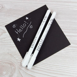 NUVO - Gel Pens - 2s tk - Hvide