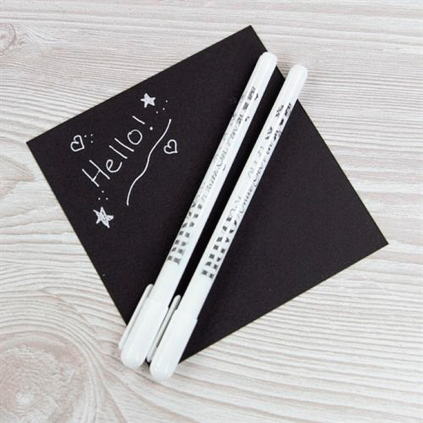 NUVO - Gel Pens - 2s tk - Hvide