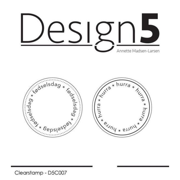Design5 - Stempel - Circles - Fødselsdag & Hurra - D5C007