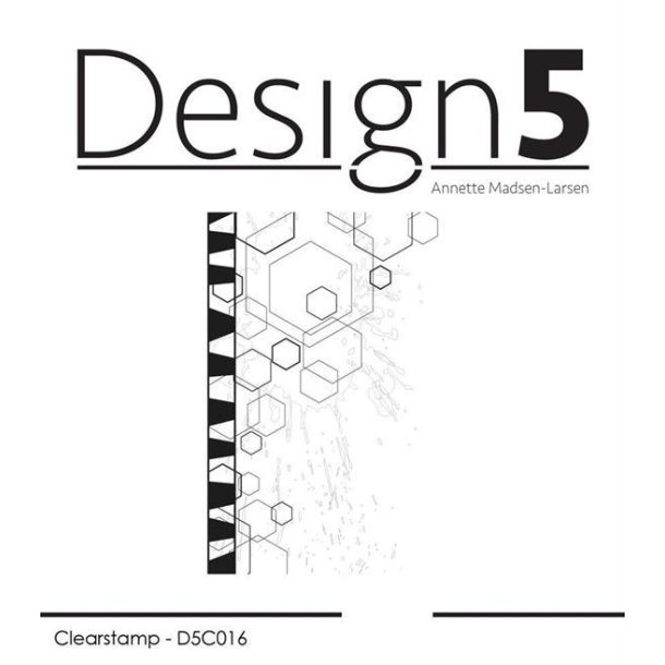 Design5 - Stempel - Mixed Media - Hexagon - D5C016