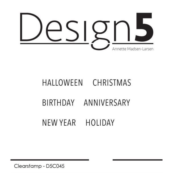 Design5 - Stempel - Anniversaries - D5C045