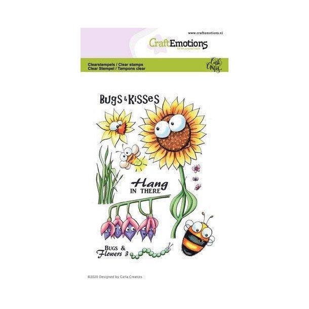 CraftEmotions - Stempel - Bugs and Flowers 3 / Insekter og blomster