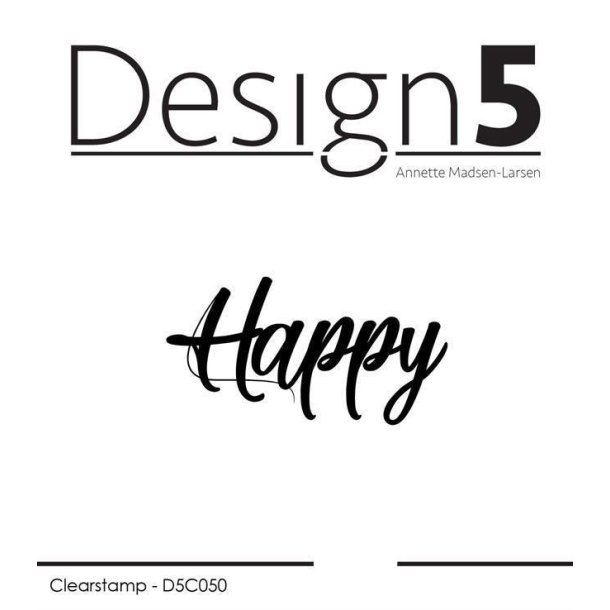 Design5 - Stempel - Happy - D5C050