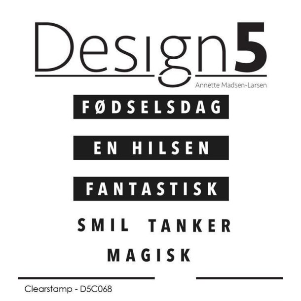 Design5 - Stempel - Fødselsdag - D5C068