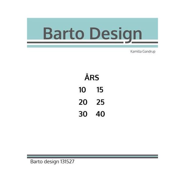Barto Design - Stempel - Add-On Jubilum