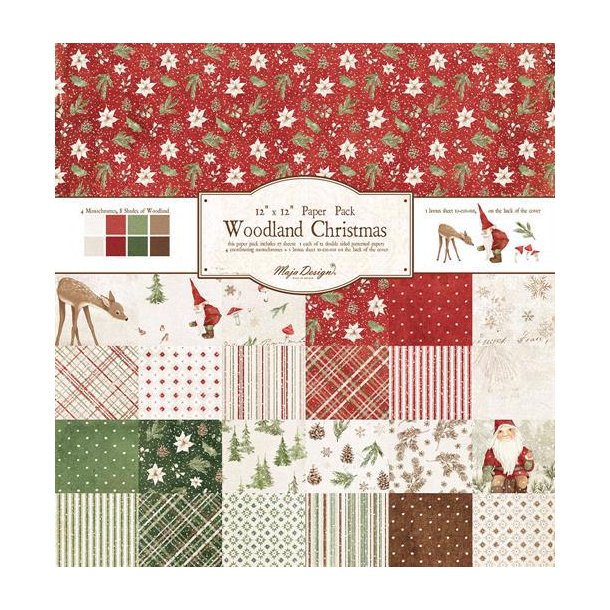 Maja Design - Blok 12" - Collection Pack - Woodland Christmas