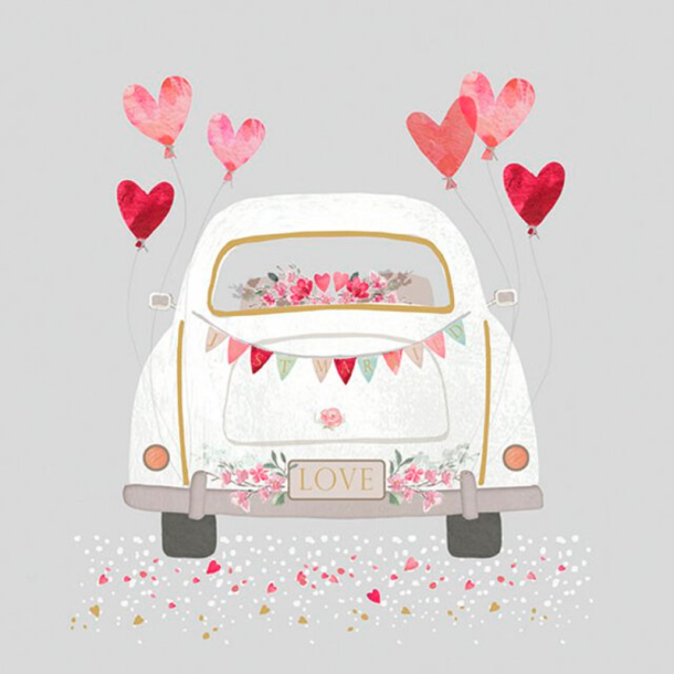 Ambiente - Frokostservietter - Just Married Gr