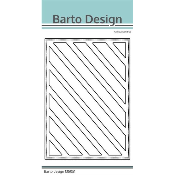 Barto Design - Die - "Background - Stripes" - A6 -Baggrund striber