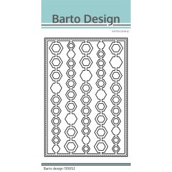 Barto Design - Die - "Background - Honeycomb Back" - A6 - Bikube