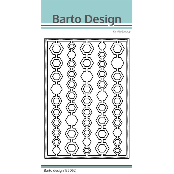 Barto Design - Die - "Background - Honeycomb Back" - A6 - Bikube