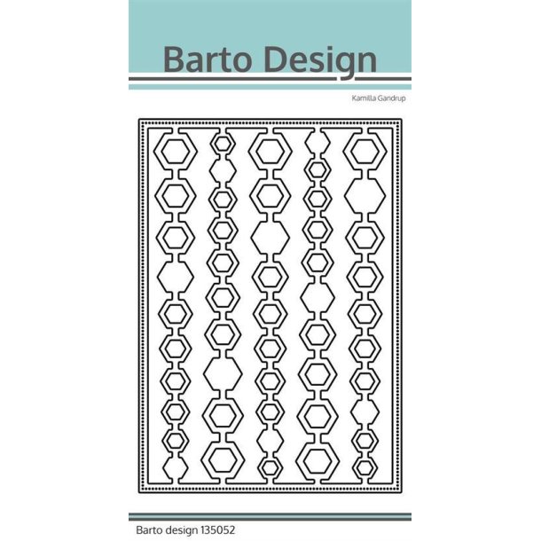 Barto Design - Die - "Background - Honeycomb Back" - A6 - Bikube