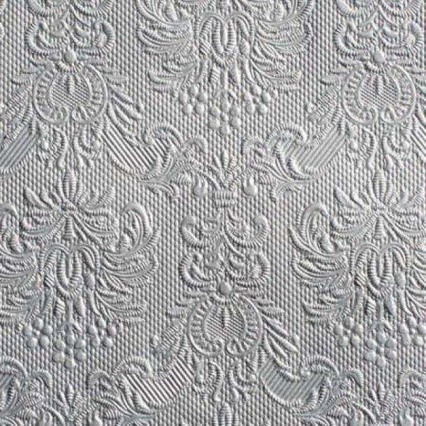 Elegance Middagsservietter - Silver - 15 stk.
