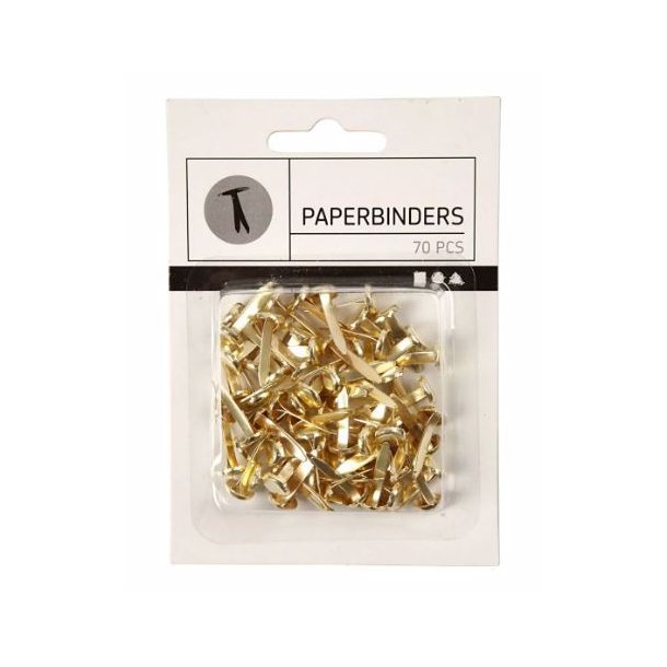 Clips - L: 20 mm - Guld - 70 stk. - 14207