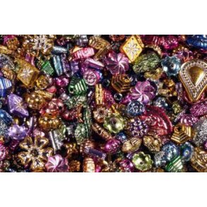 Plastperler - Sm� Mardigras